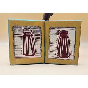 Salt & Pepper Art Design but Althea Freeman Miller on Wooden Blocks